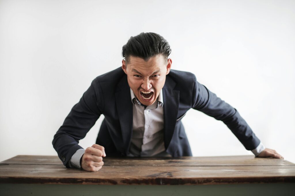 angry client image for the article: The Art of Saying “No”: When Marketing Agencies Should Turn Down Clients